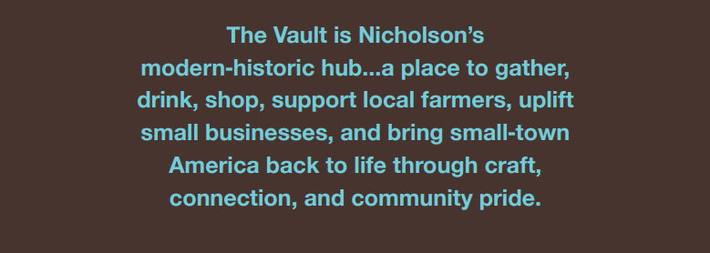 The Vault Nicholson — Coming Soon